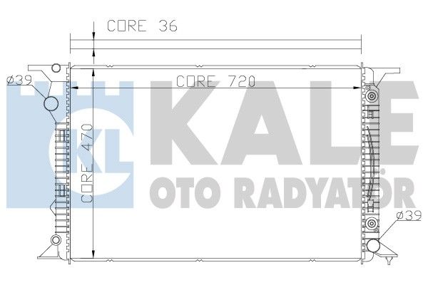 KALE OTO RADYATÖR Радиатор, охлаждение двигателя 367700